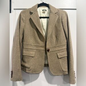 J. Crew Classic Tan Wool Blazer